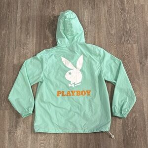 Playboy by Pacsun men’s hooded pullover windbreaker sz M, as is